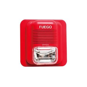 Sirena estrobo 3 tonos de la marca Dimax, distribuido por Groinseg