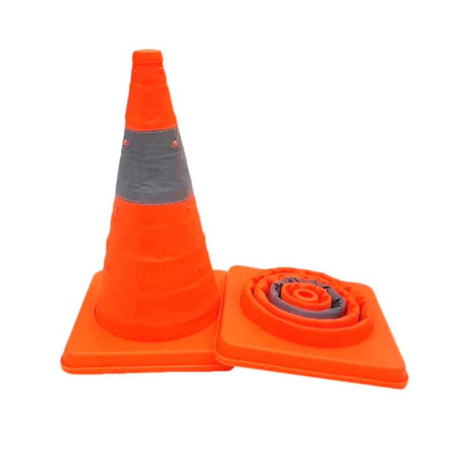 Cono de Seguridad Plegable 28” Naranja con Cinta Reflectiva | Artículos de Seguridad Vial - Imagen 4